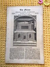 Antique RARE , THE MIRROR SUPPLEMENT, 1837 The Tombs Of Kings Of England picture