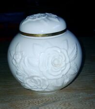 Lenox Rose Ginger Jar Handcrafted 24kt Gold picture