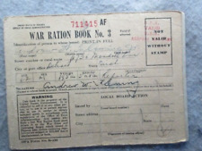 Vintage War Ration Book No. 3 With Stamps picture