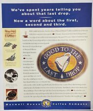 1993 Maxwell House Coffee Good To The Last Drop Vintage Poster Print Ad picture