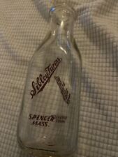 Vintage SIBLEY FARMS Quart ACL Milk Bottle Spencer, Massachusetts picture