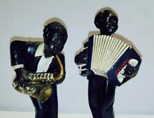 All That Has Set Of 2 Statues Sax Player 4.5