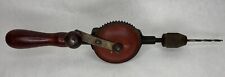 Vtg Millers Falls Co No.77 Hand Drill Massachusetts USA 1938-1971 Wood Handle picture