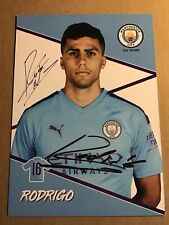Rodri, Spain 🇪🇸 Manchester City 2019/20 hand signed picture