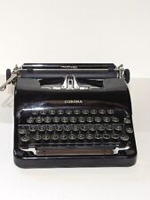 Vintage LC Smith & Corona Standard Typewriter 1930s Era Black With Case picture