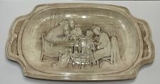 Stunning NORMAN ROCKWELL Platter Hand painted Sepia 21” Saying Grace 1983 EUC picture