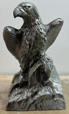 BANTHRICO BALD EAGLE CAST PEWTER METAL COIN SAVINGS BANK 6.5” picture