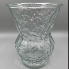Vintage E.O. Brody Clear Crinkle Vase 1960's  E O  Brody Cleveland Ohio picture