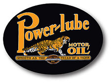 POWER LUBE MOTOR OIL SUPER HIGH GLOSS OUTDOOR 4 INCH DECAL STICKER  picture