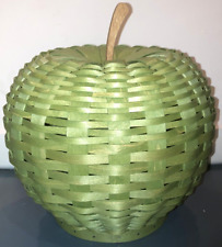 Longaberger Weavers 2023 Apple Basket Set-Green-Please Read Description-NEW picture