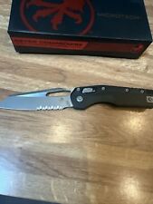 Microtech MSI S/E Tri-Grip Polymer Black Handle Apocalyptic Partial Serrated New picture