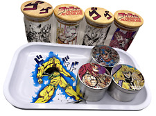 Jojos Adventure Anime Spice Grinder, Stash Jar, Rolling Tray Set (Designs 1) picture