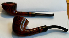 Dad's Estate TWO ITALIAN IMPORT PIPES 40+ YRS old Hardly Smoked Stored 20-25 YRS picture