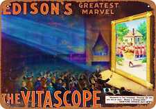 Metal Sign - Thomas Edison's Vitascope -- Vintage Look picture