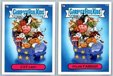 Cat Lady Feline Memes Garbage Pail Kids GPK Spoof 2 Card Set picture