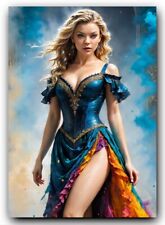 Natalie Dormer Artist Signed ACEO Sketch Card Print Hand Numbered #'d/50 picture