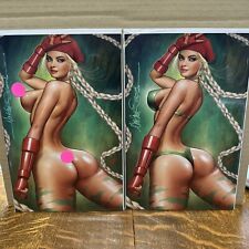 Zirty Girls #3 Signed Nathan Szerdy Cammy Street Fighter Cosplay Set Of 2 picture