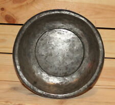 Antique 19c hand made wrought tinned copper bowl picture