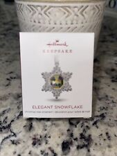 2018 Elegant Snowflake Hallmark Ornament Miniature  picture