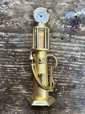 Bulova Miniature Clock Antique Gas Pump picture