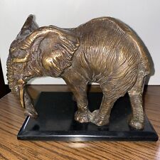 Hot cast Bronze Elephant 7.5” from bottom of base. picture