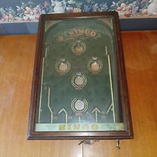 Antique Bingo Coin-op Mechanical Pinball Arcade Game Machine Bingo Novelty Co picture