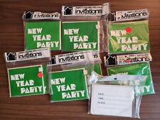 Vtg NOS (80) NEW YEAR PARTY House Inc Kalla Invitations 8 Packs of 10   picture