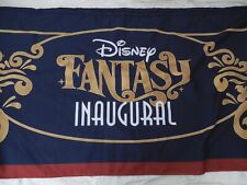 Rare Disney Cruise Line Fantasy Ship Inaugural Tablecloth Prop DCL Hidden Mickey picture