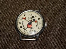 VINTAGE WALT DISNEY SWISS MADE MICKEY MOUSE WATCH *NOT WORKING** NO BAND picture