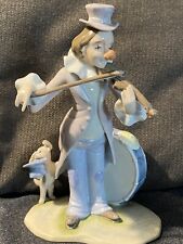 Lefton Figure Clown China Sevilla Playing Violin W/Puppy Nice picture