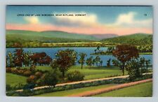 Rutland VT, Upper End Lake Bomoseen, Vermont Vintage Postcard picture