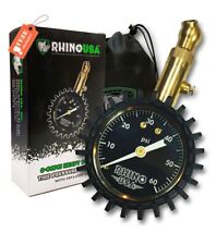 Rhino USA Heavy Duty Tire Pressure Gauge (0-60 PSI) - Certified ANSI B40.1 Accur picture
