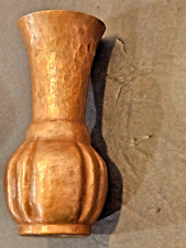 Vintage Arts & Crafts Hammered Copper Vase picture