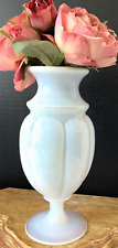 Antique French White Opaline Glass Vase picture