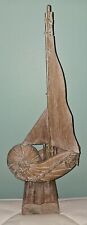 Wooden Boat In Nautilus Design made in Indonesia Perfect 4 Vintage Mariner picture