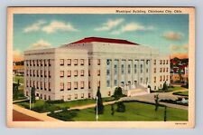 Oklahoma City OK-Oklahoma, Municipal Building, Antique, Vintage Postcard picture