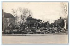 c1930's Old Opera House Disaster Scene Street RPPC Photo Vintage Postcard picture