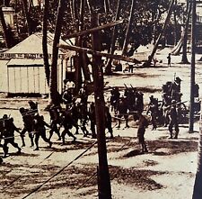 American Troops In Railroad Vera Cruz Outskirts 1920s US Military GrnBin2 picture