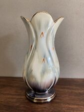 Vintage rare unique Ceramic vase made in Germany signed collectable picture