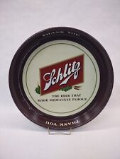 Vintage 1954 Schlitz Brewing Steel Beer Tray - Made Milwaukee Famous USA  picture