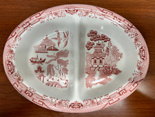 Churchill - Pink Willow Rosa - Divided Vegetable Dish picture