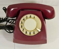 Soviet Rotary Phone Retro Desk Dial Telephone USSR 1970s picture