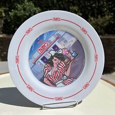 Rare Vintage Ruby's Dinner Plastic Plate With Ruby's Beauty Girl And Brand Name picture