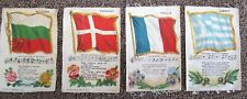 FOUR Antique Early 1900's NEBO or ZIRA Cigarettes Tobacco Silks- W-85 picture