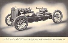 1934 Chicago COP MINT Henry Fords 999 Race Car Worlds Fair postcard picture