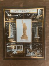 Vintage New York Landmarks Souvenir Coney Island Statue of Liberty Glass Dish  picture