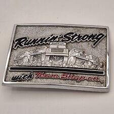 VTG SNAP-ON TOOLS Belt Buckle Chrome over Solid Brass RUNNIN STRONG SSX-1176 USA picture