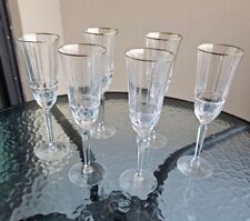 LENOX GOLD TRIM CLASSIC REGENCY  CHAMPAGNE FLUTES FLUTE GLASSES GLASS picture