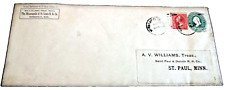 JANUARY 1898 M&St.L MINNEAPOLIS & ST. LOUIS RAILWAY USED COMPANY ENVELOPE picture