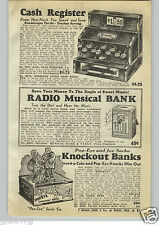 1940 PAPER AD Popeye Joe Socko Boxing Knockout Bank Banks Cash Register Radio picture